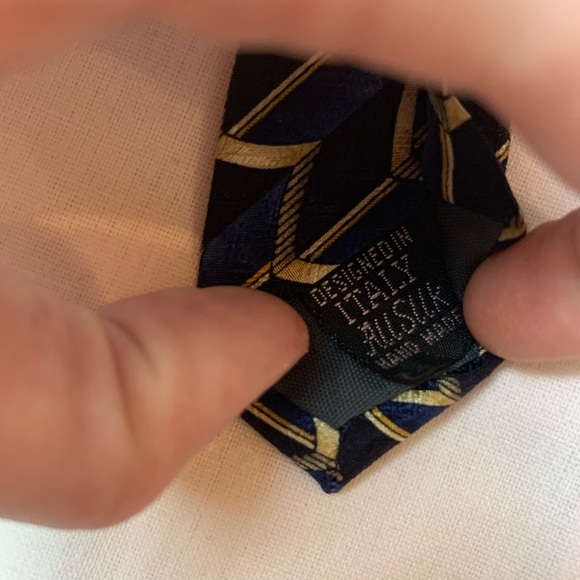 Contissima blue silk tie - Picture 3 of 4